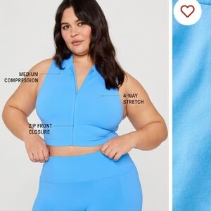 Fabletics Zip Up Cropped Top Khloe Line